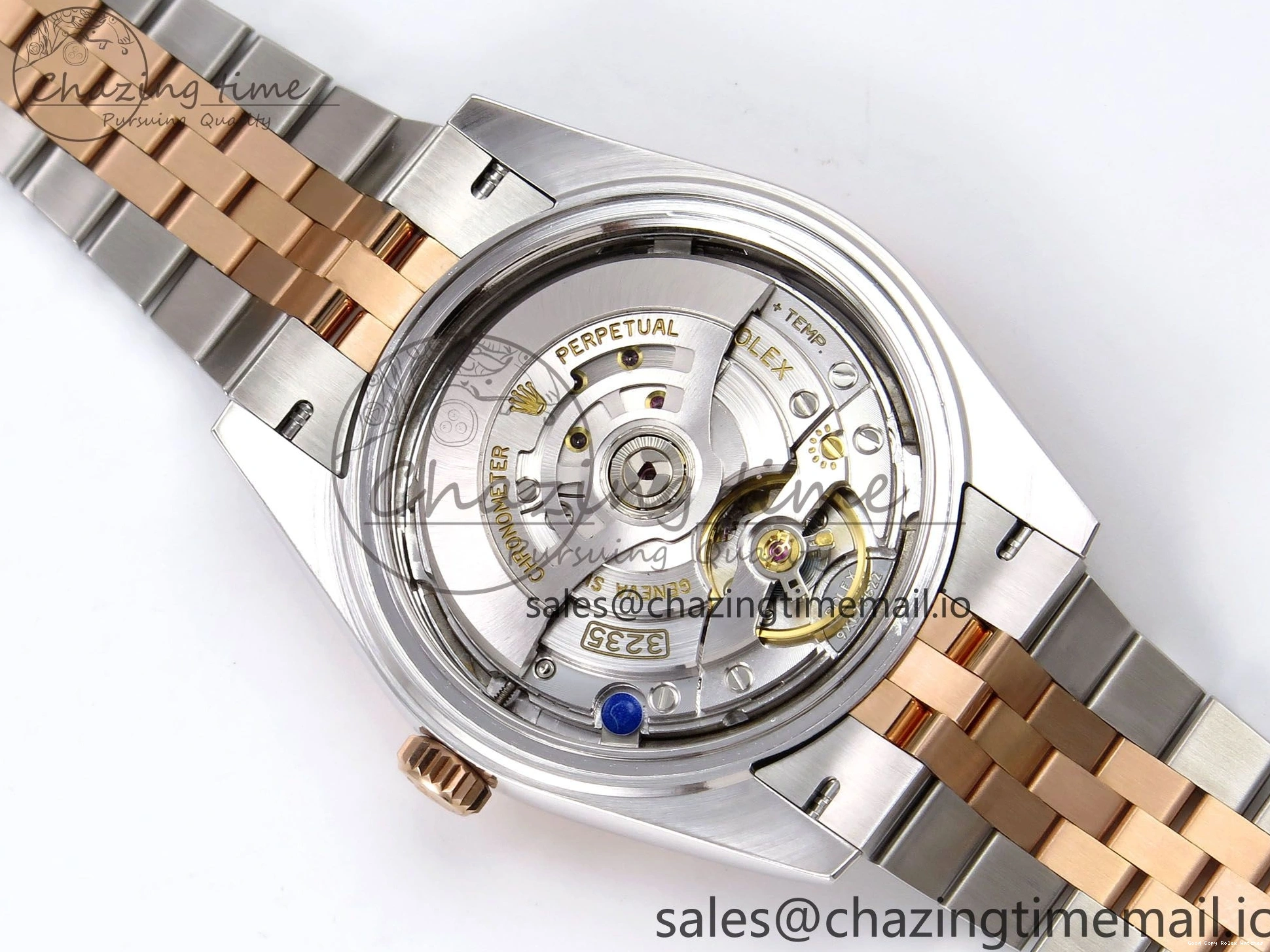 Good Copy Rolex Watches SH3235（Gain ARF Edition 126331 SS Brown DateJust Bracelet 1111 on RG Jubilee 1:1 41 Diamonds 904L Best Thermal Steel Weight） Dial 1230